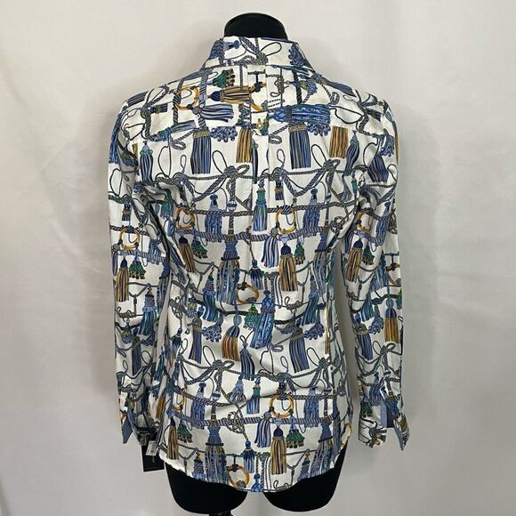 Tommy Hilfiger NWT Tassle Print Blouse - Women’s SP - Picture 2 of 6
